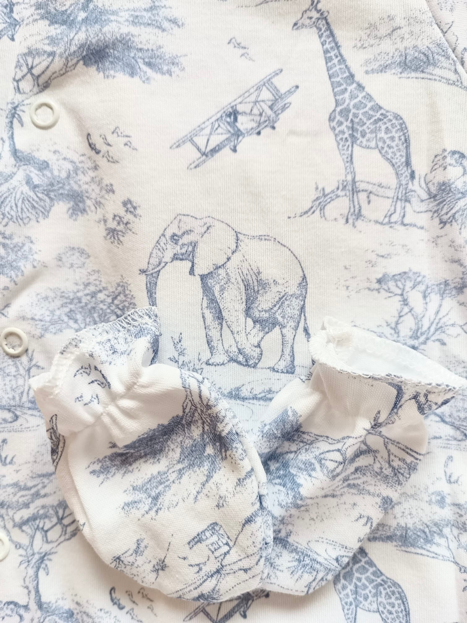 Pyjama bébé 100% coton 3 pièces personnalisé – Safari