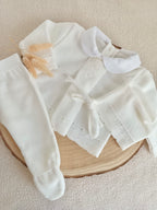 Ensemble complet naissance blanc 0/3 mois
