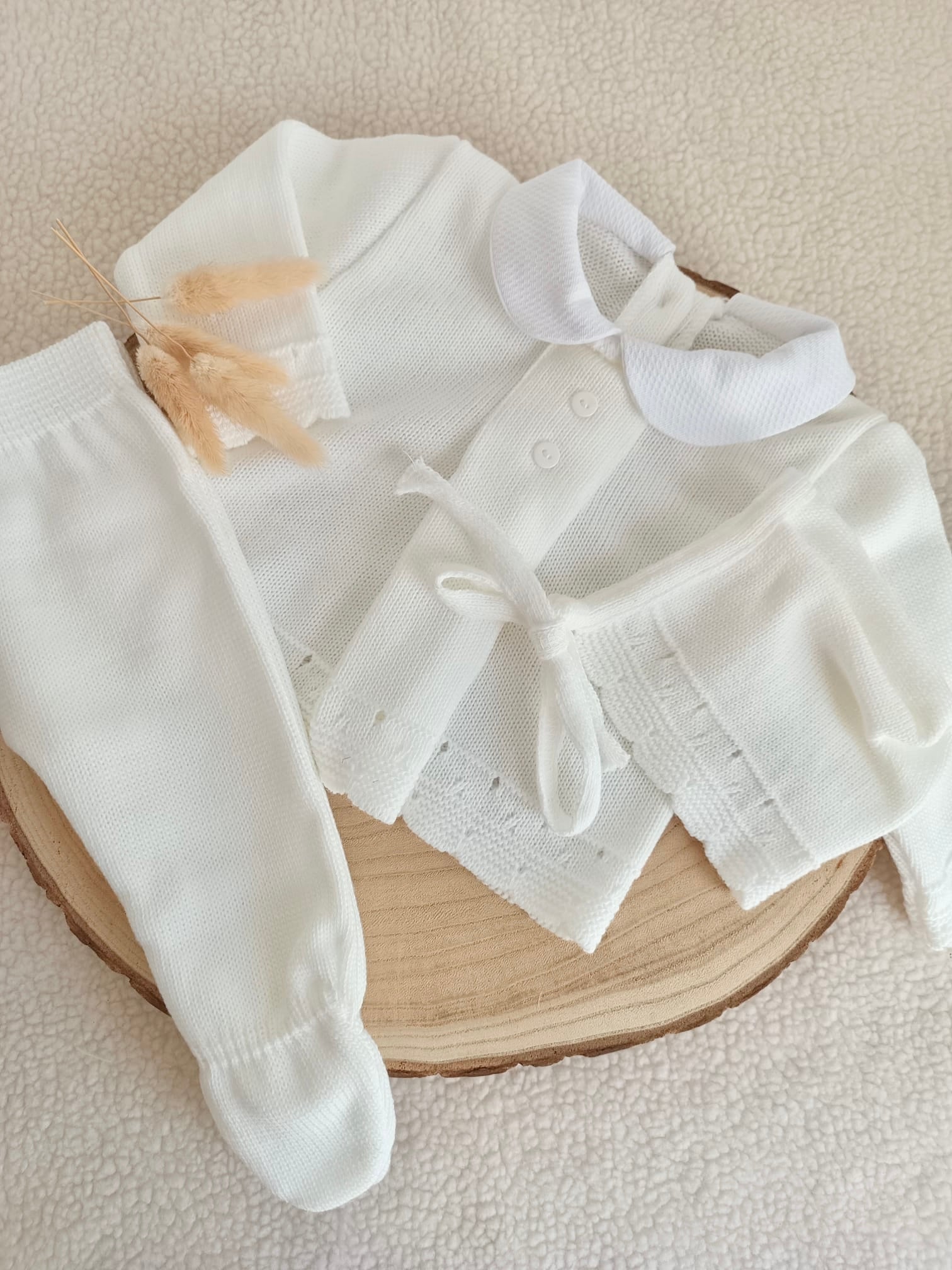 Ensemble complet naissance blanc 0/3 mois