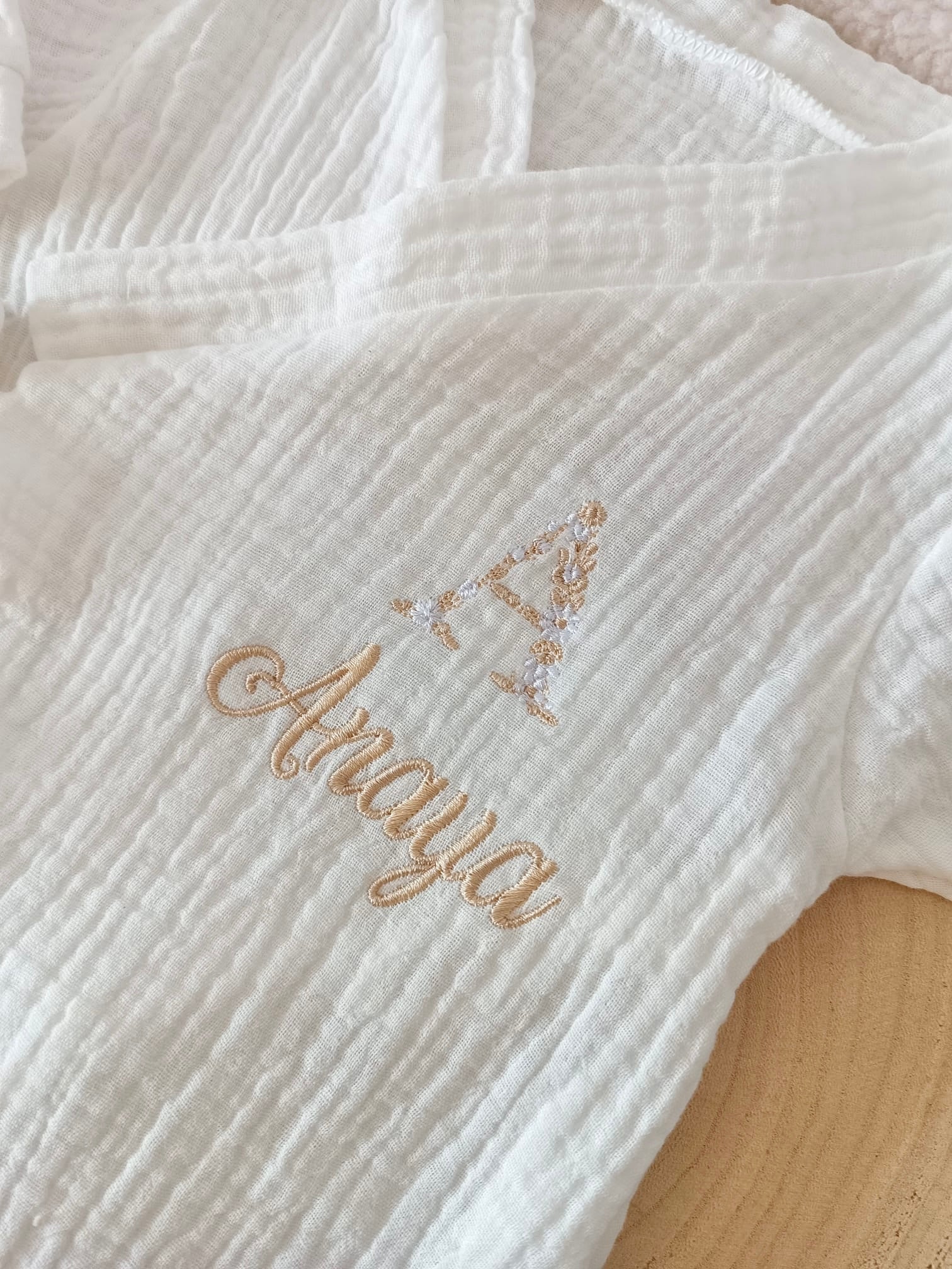 Pyjama cache cœur blanc 100% coton