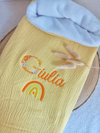 Personalized muslin baby blanket