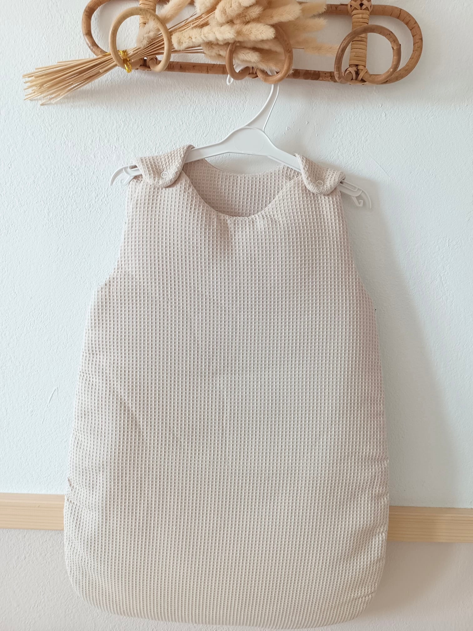 Gigoteuse molletonnée nid d’abeille beige