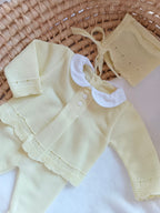 Ensemble complet naissance jaune 0/3 mois