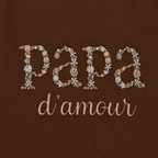 Pull Papa d'amour personnalisé - Broderie lettre fleuries