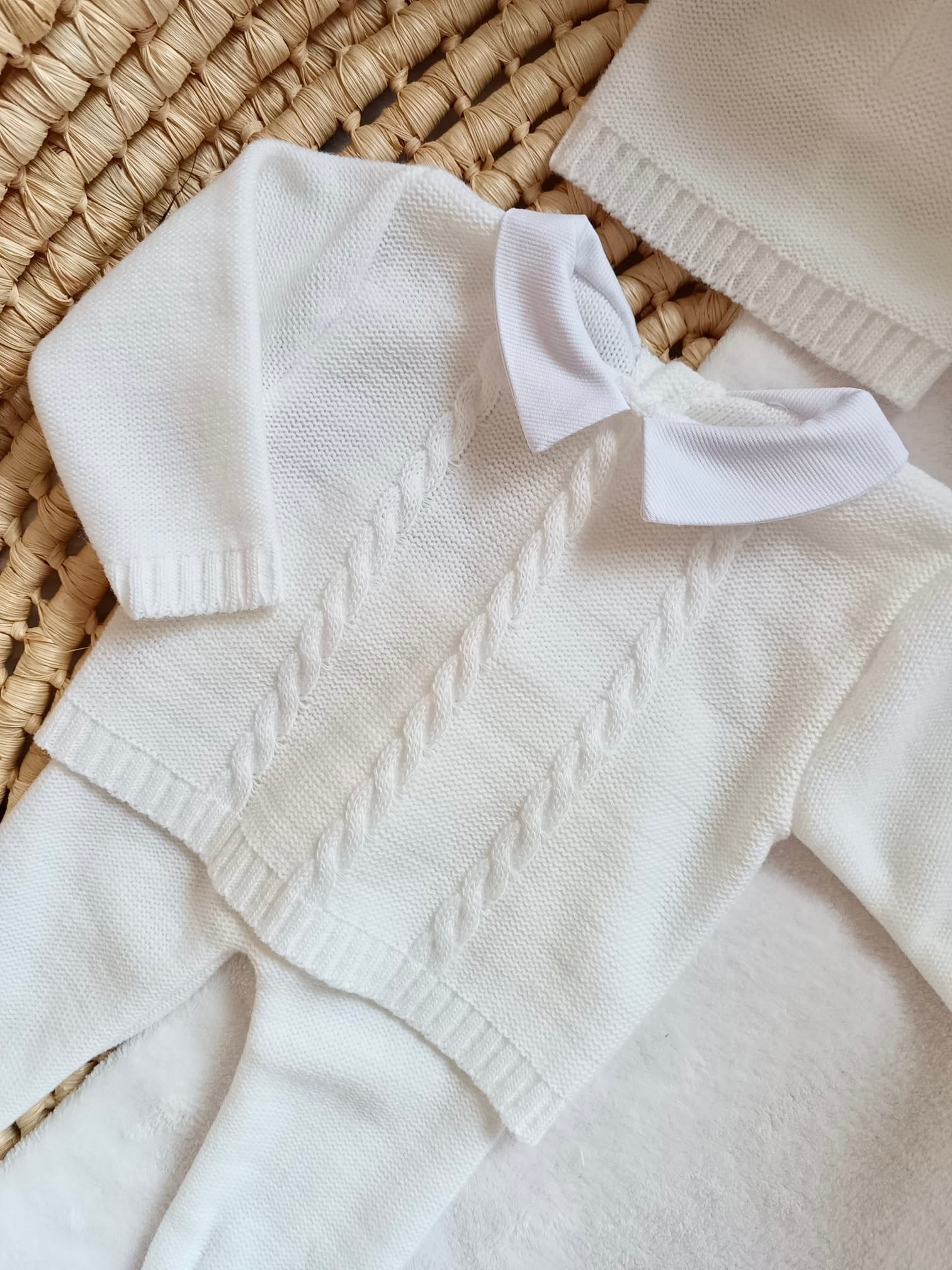 Ensemble complet blanc 0/3 mois