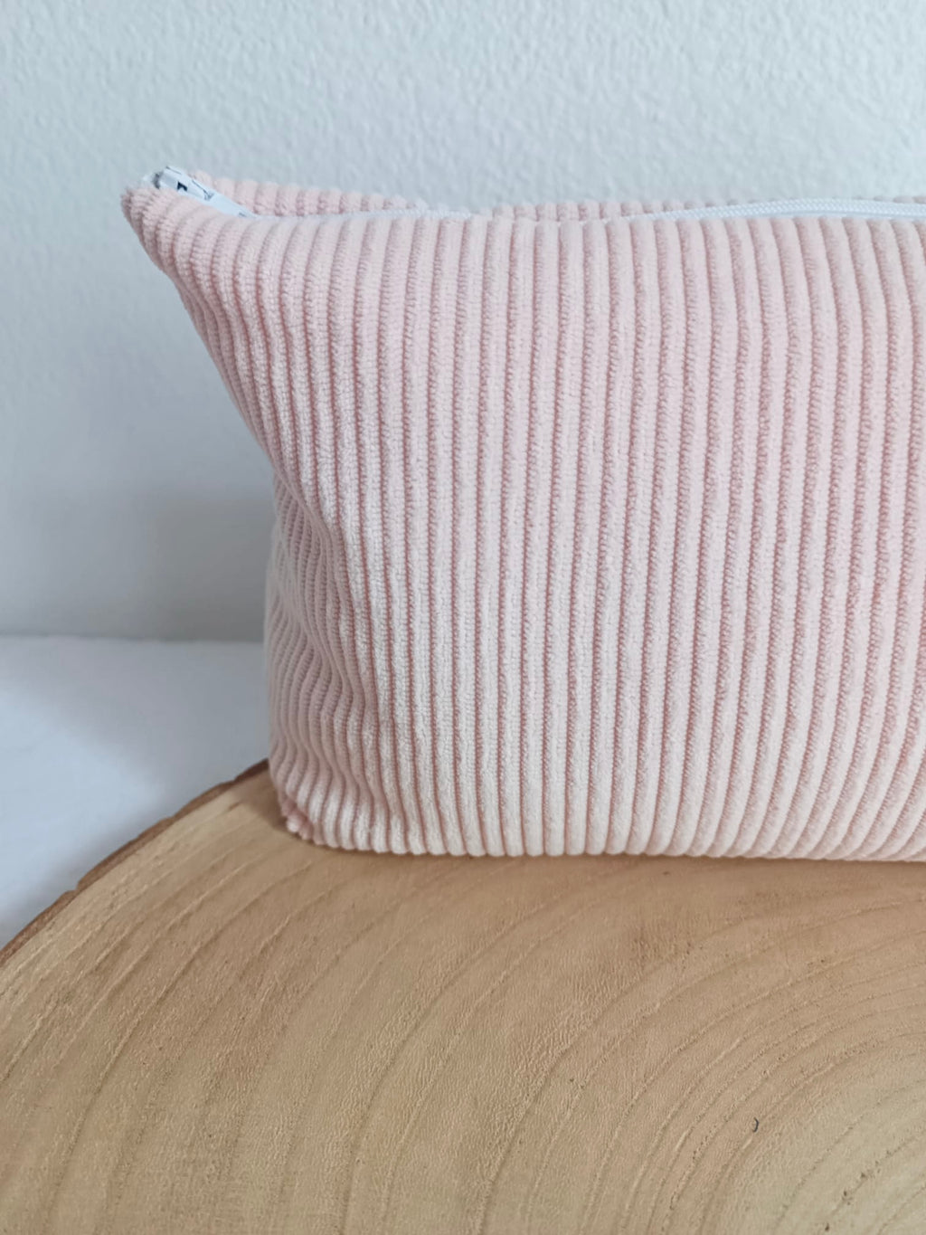 Trousse en velours rose - personnalisable -