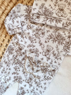 Pyjama naissance personnalisé bébé – 3 pièces, 100 % coton, Rêve d’Ourson