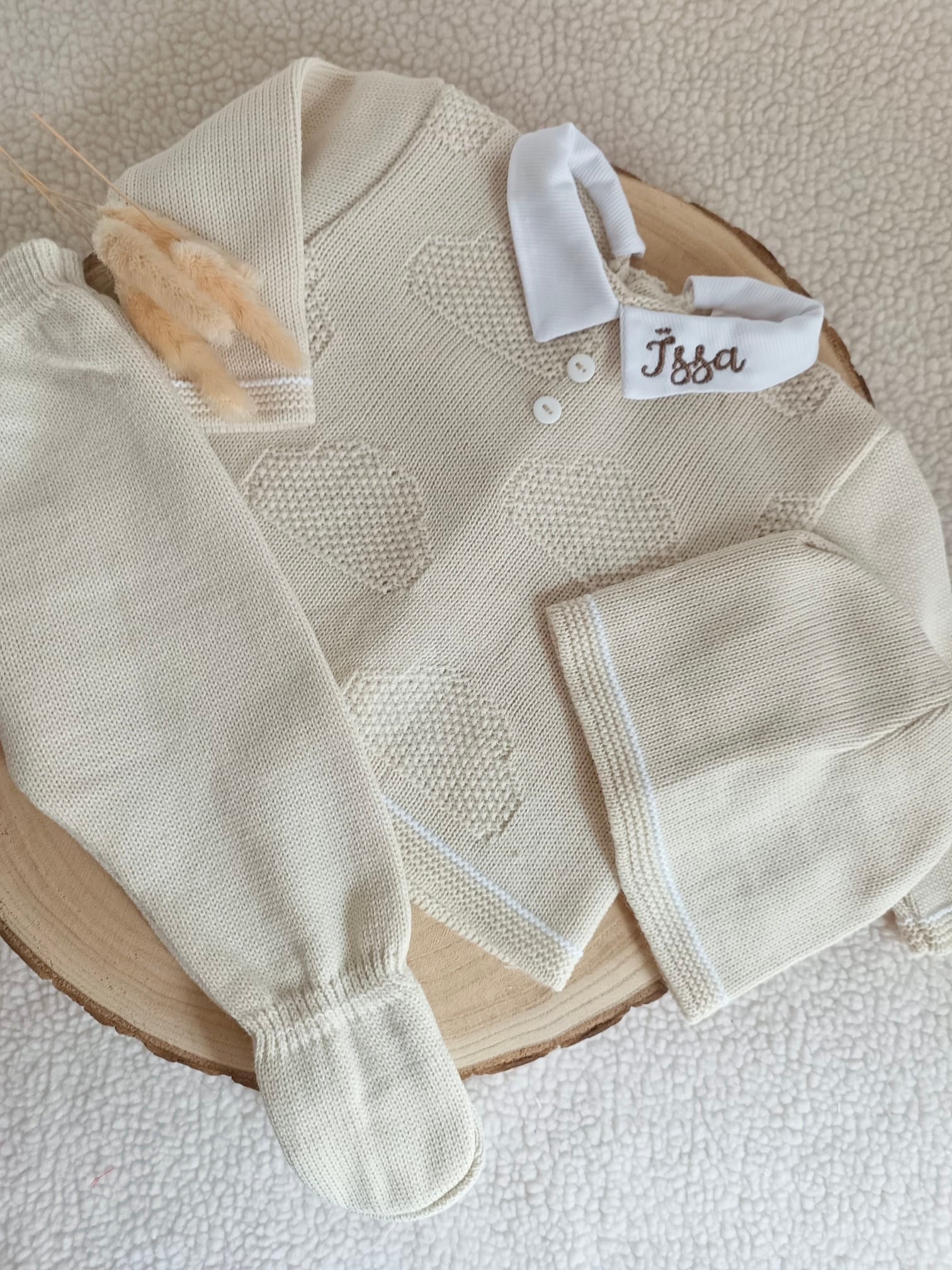 Ensemble complet beige nuage - plusieurs tailles - personnalisable -