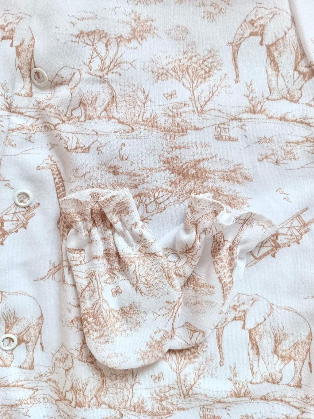 Pyjama bébé 100% coton 3 pièces personnalisé – Safari
