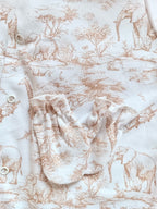 Pyjama bébé 100% coton 3 pièces personnalisé – Safari