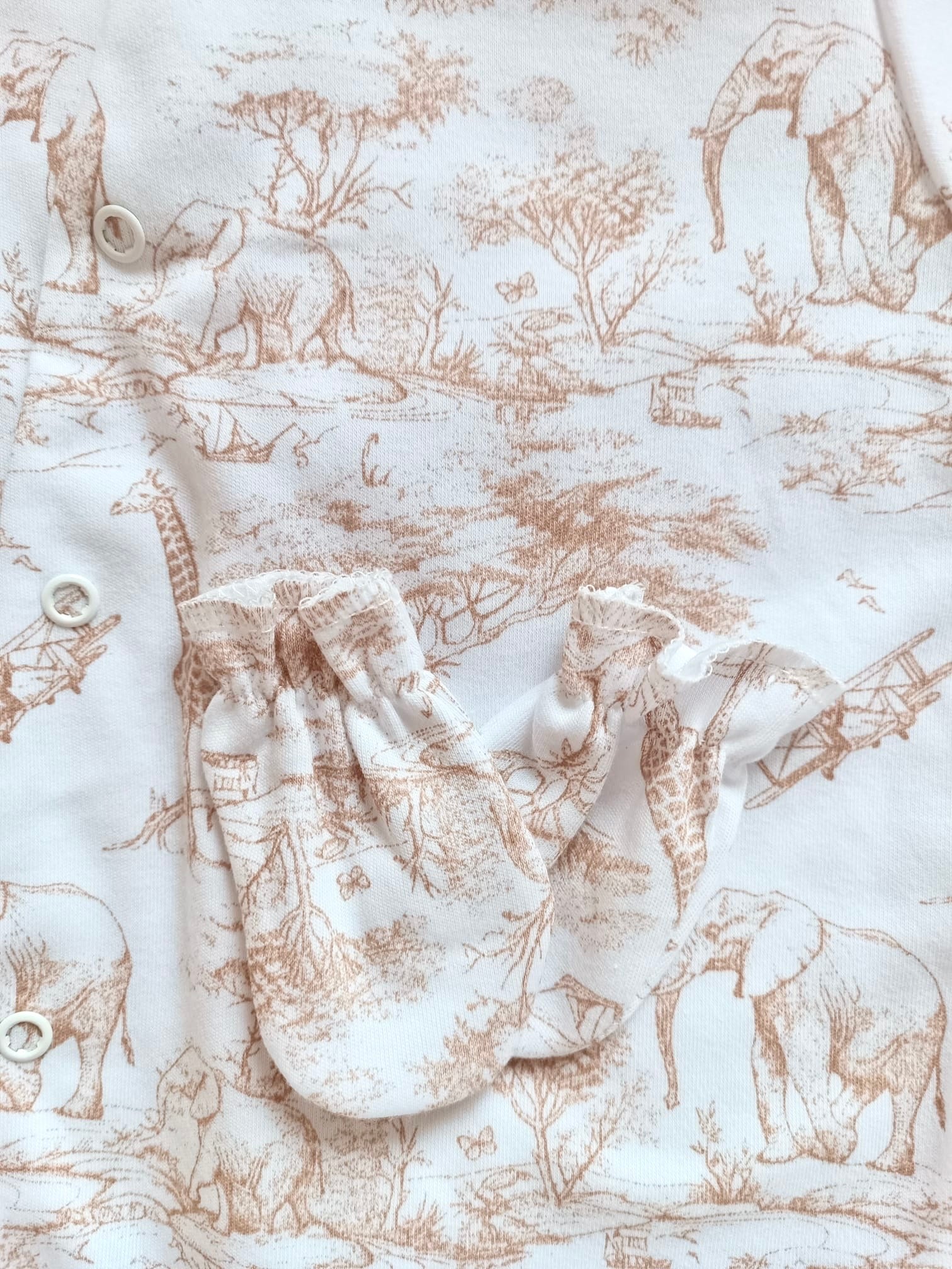 Pyjama bébé 100% coton 3 pièces personnalisé – Safari