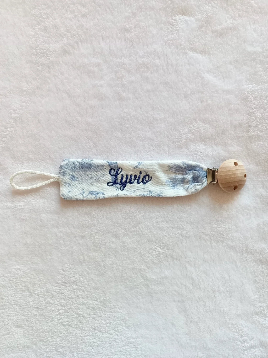 Attache-tétine bébé personnalisée – Safari