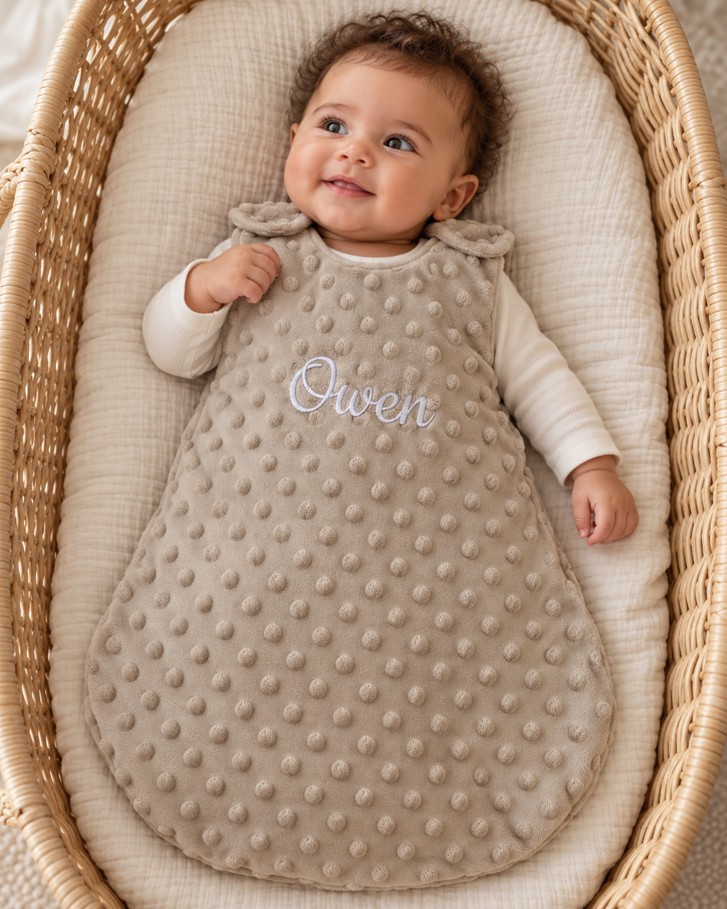 Gigoteuse personnalisée bébé minky