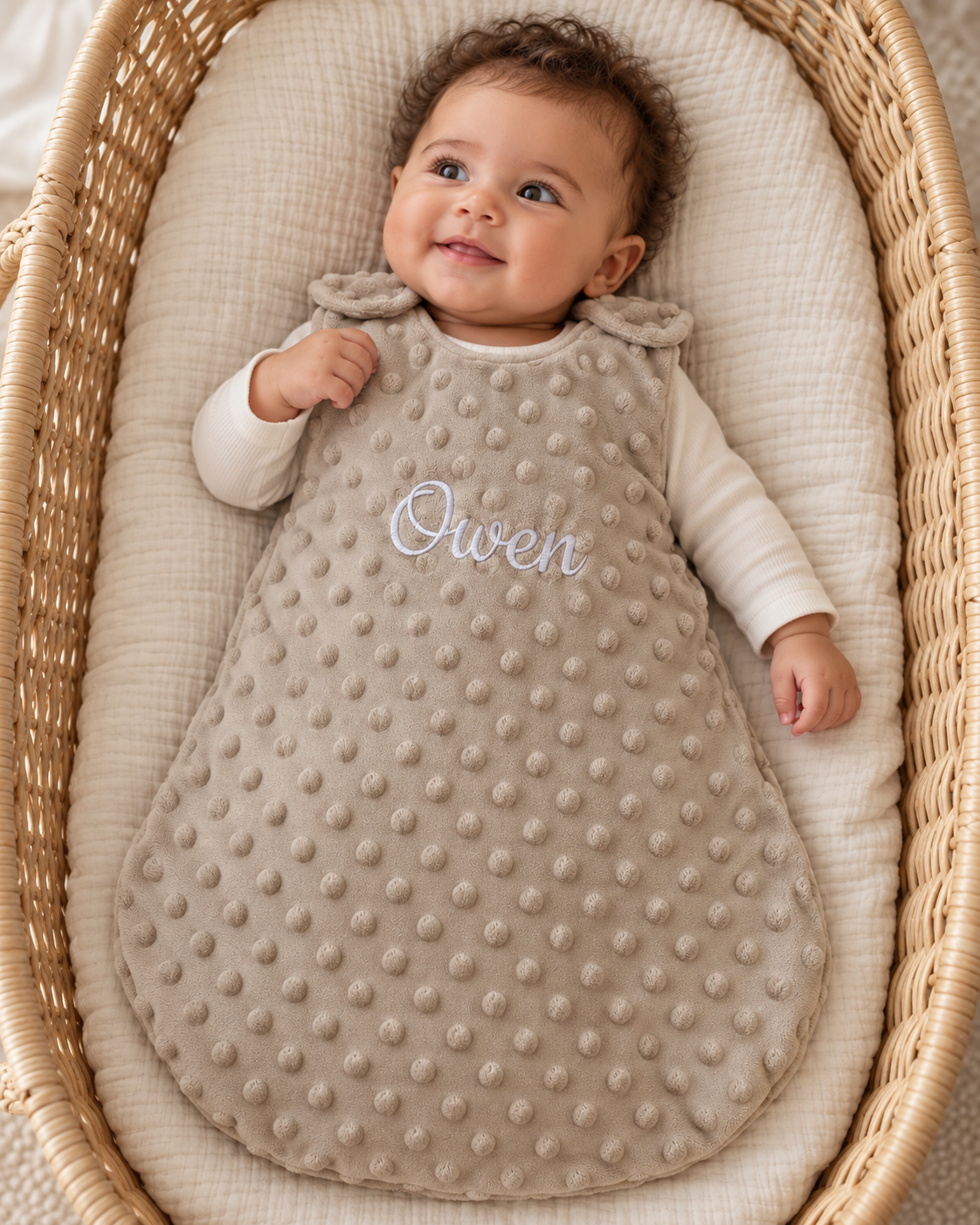 Gigoteuse personnalisée bébé minky