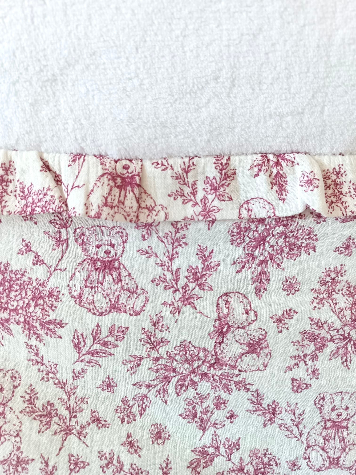 Nid d'ange bébé personnalisé en gaze de coton - Rêve d'Ourson