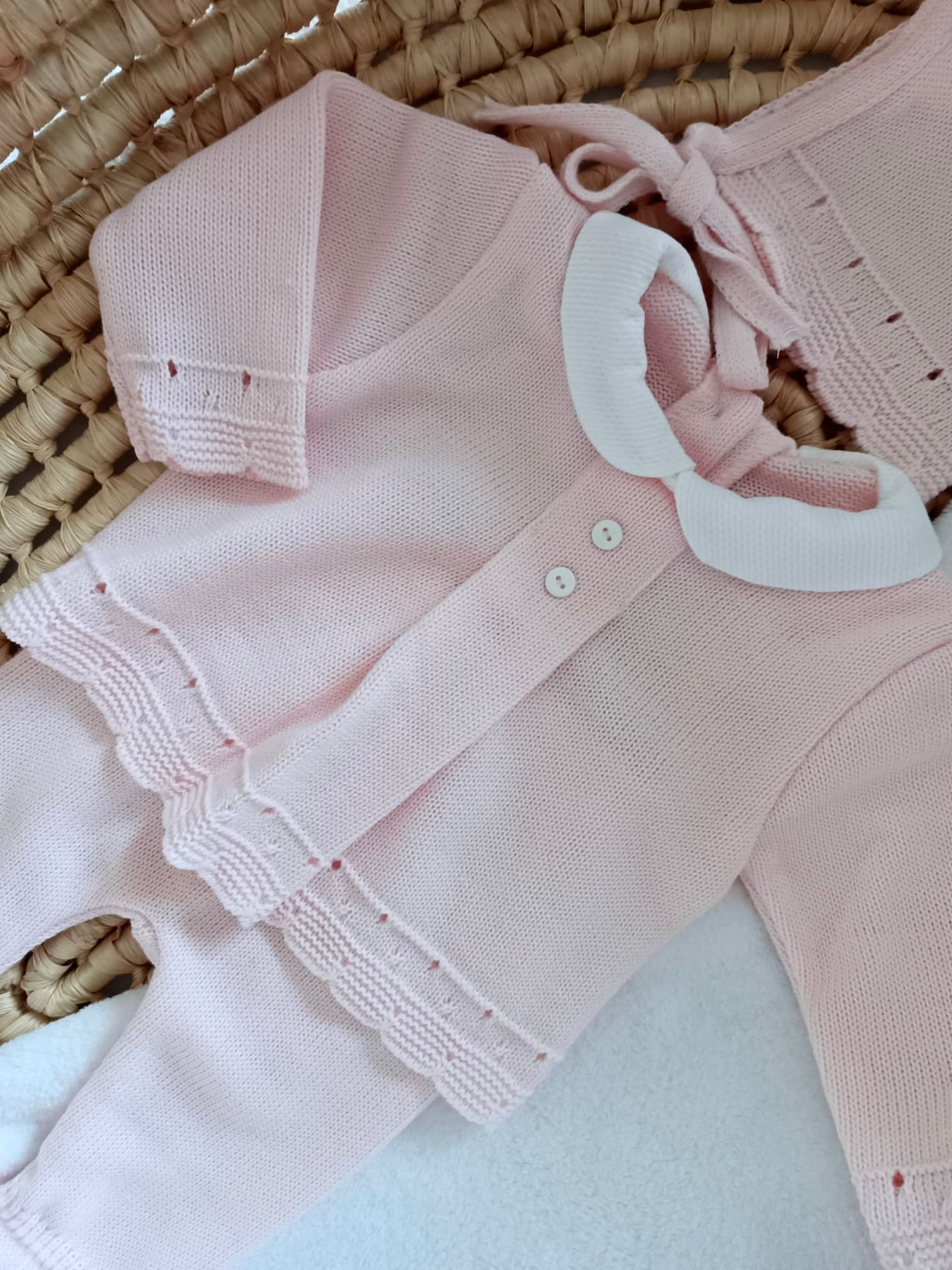 Ensemble complet naissance rose 0/3 mois