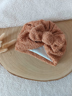 Turbans moumoutes marron foncé/beige/marron 0/6 mois