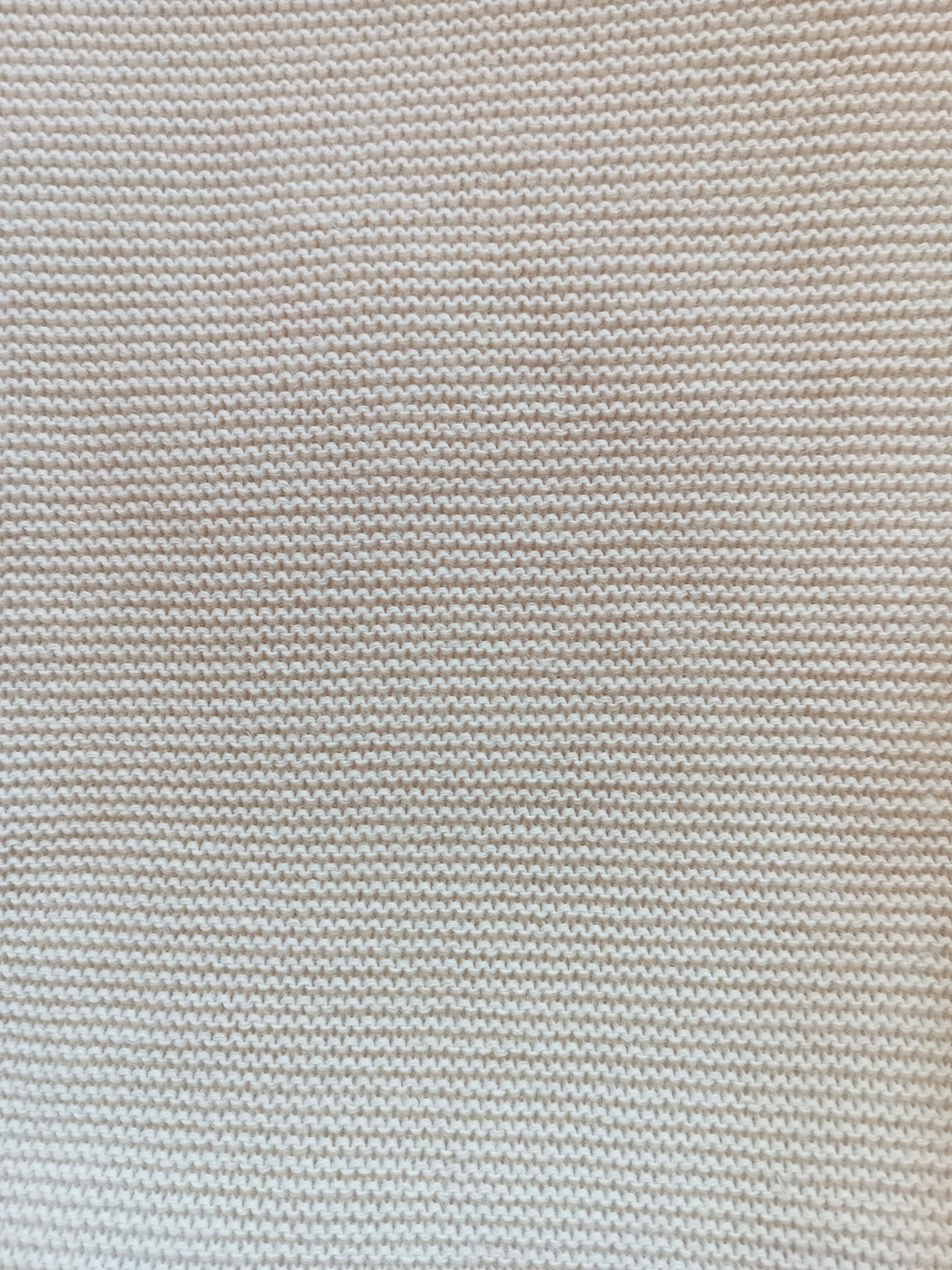 Gigoteuse molletonée en maille beige et polaire blanc - personnalisable -