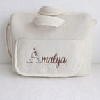 Sac à langer personnalisé bébé en gaze de coton