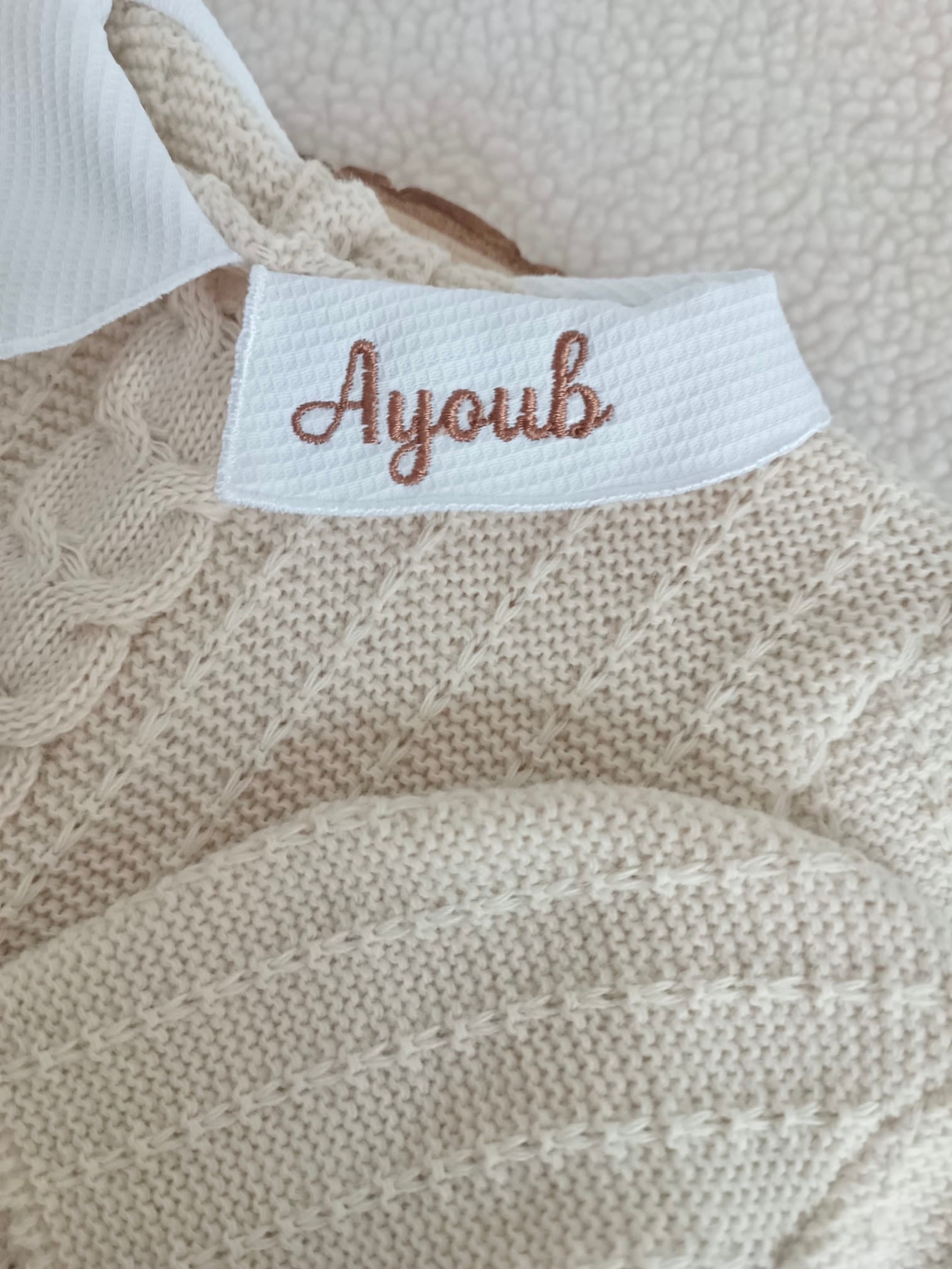 Ensemble complet naissance beige  0/3 mois