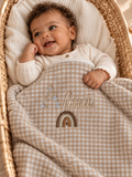 Couverture personnalisée bébé – Collection Vichy