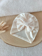 Lot turbans blanc/crème/rose 0/6 mois