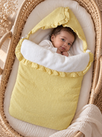 Nid d’ange personnalisé bébé en gaze de coton
