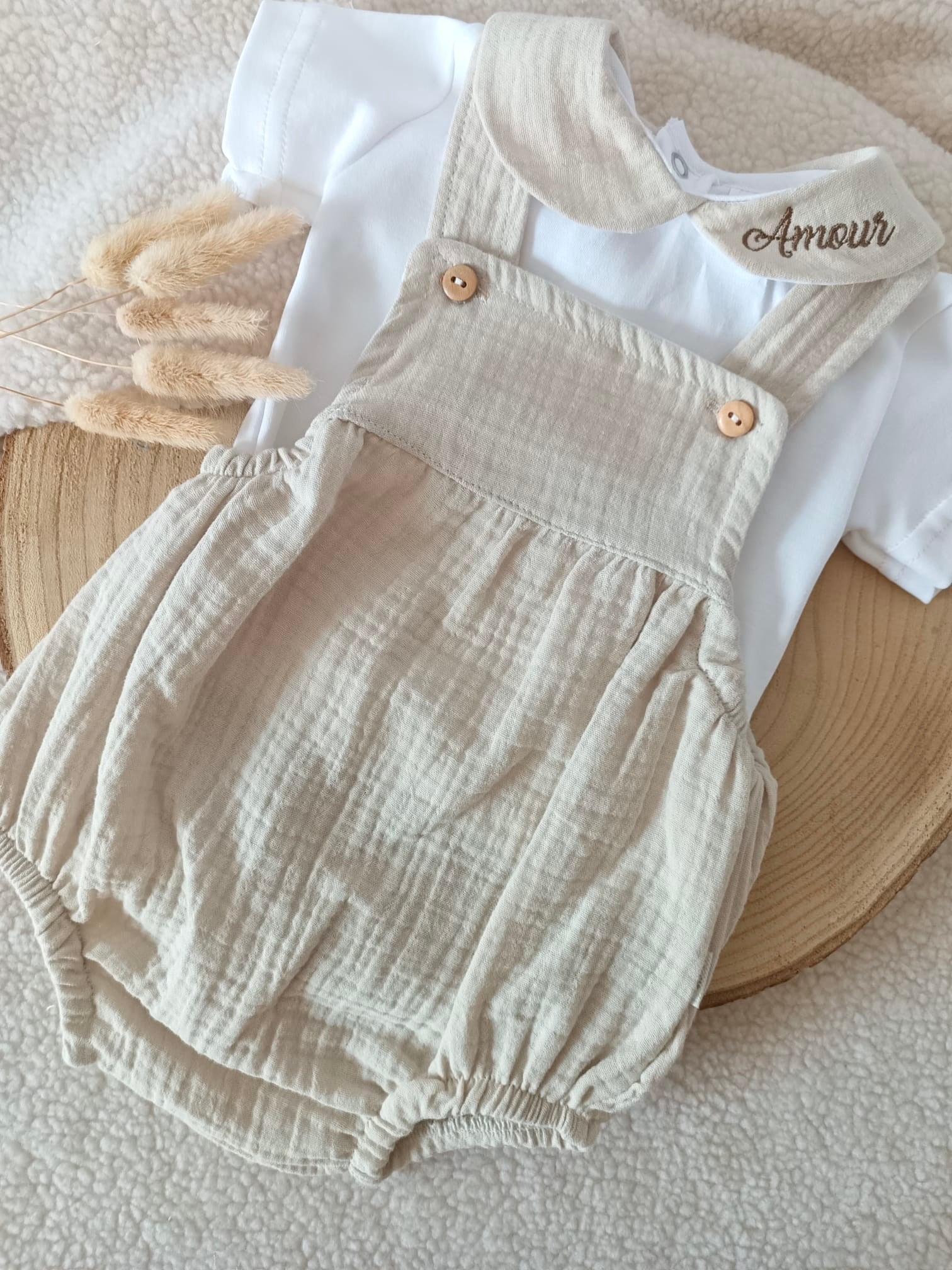 Ensemble mixte 100% gaze de coton - 3 mois au 24 mois -