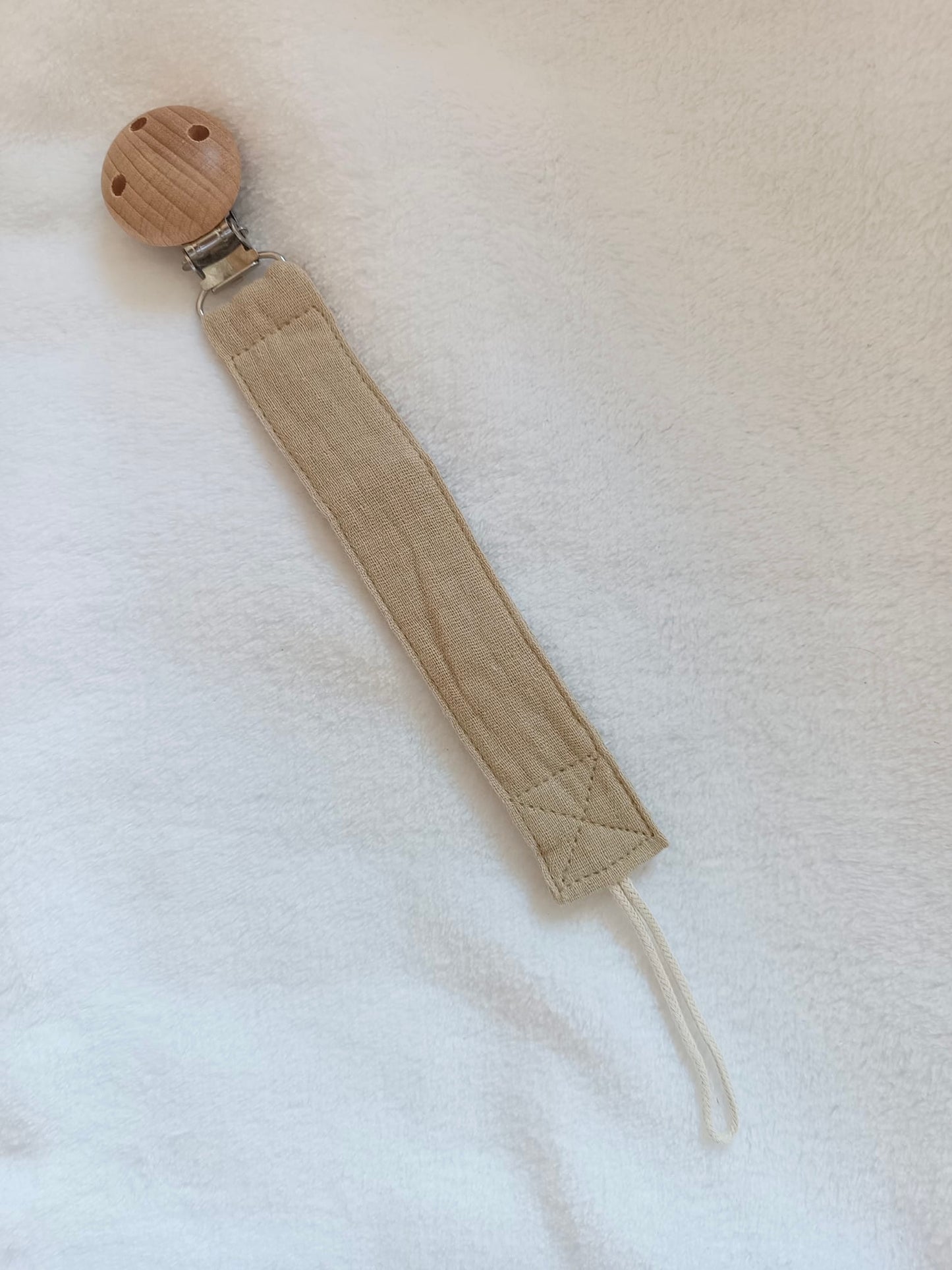 Attache tétine en gaze de coton - personnalisable -