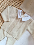 Ensemble complet beige 0/3 mois