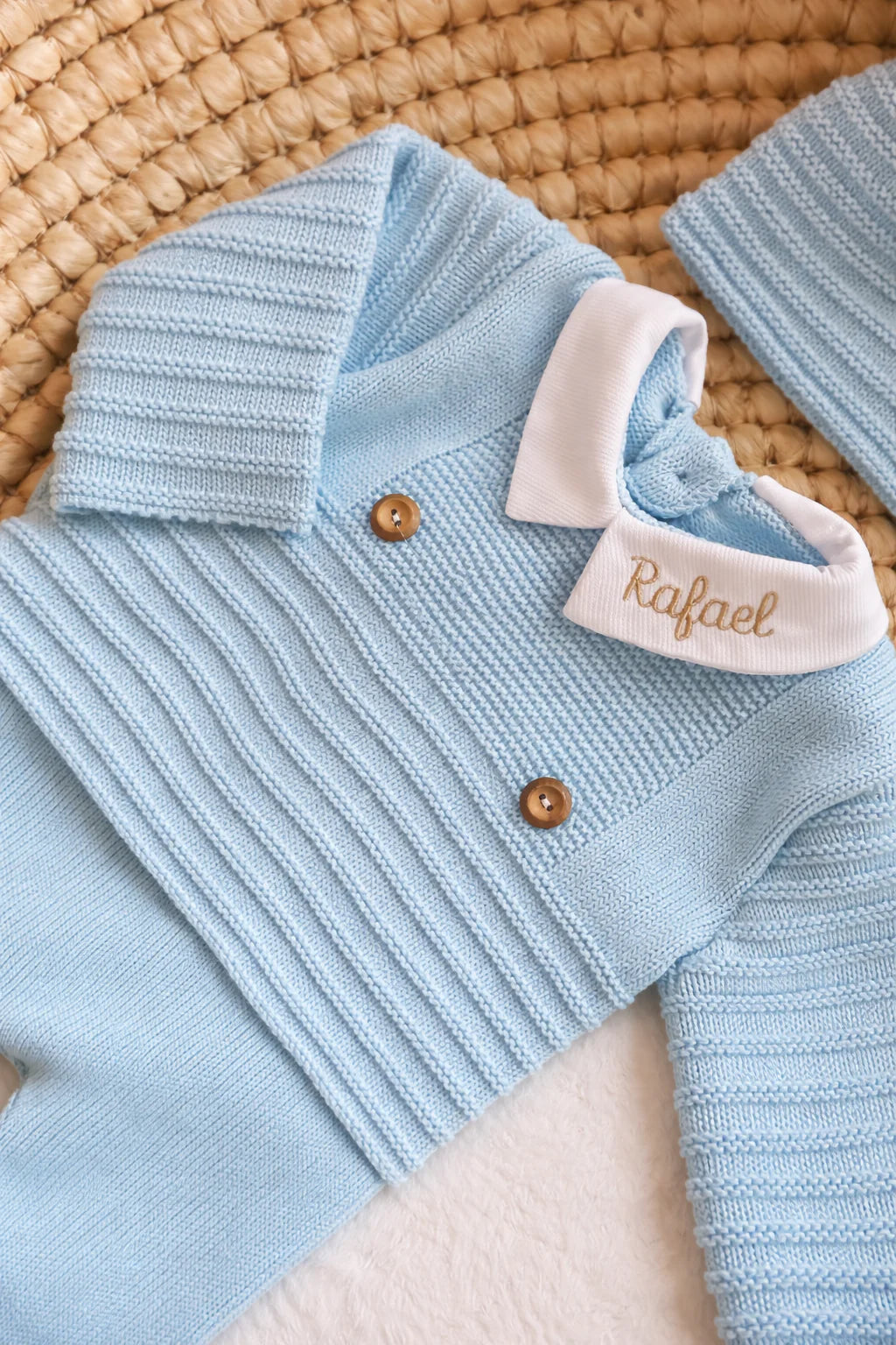 Ensemble naissance en maille personnalisé - Petit prince