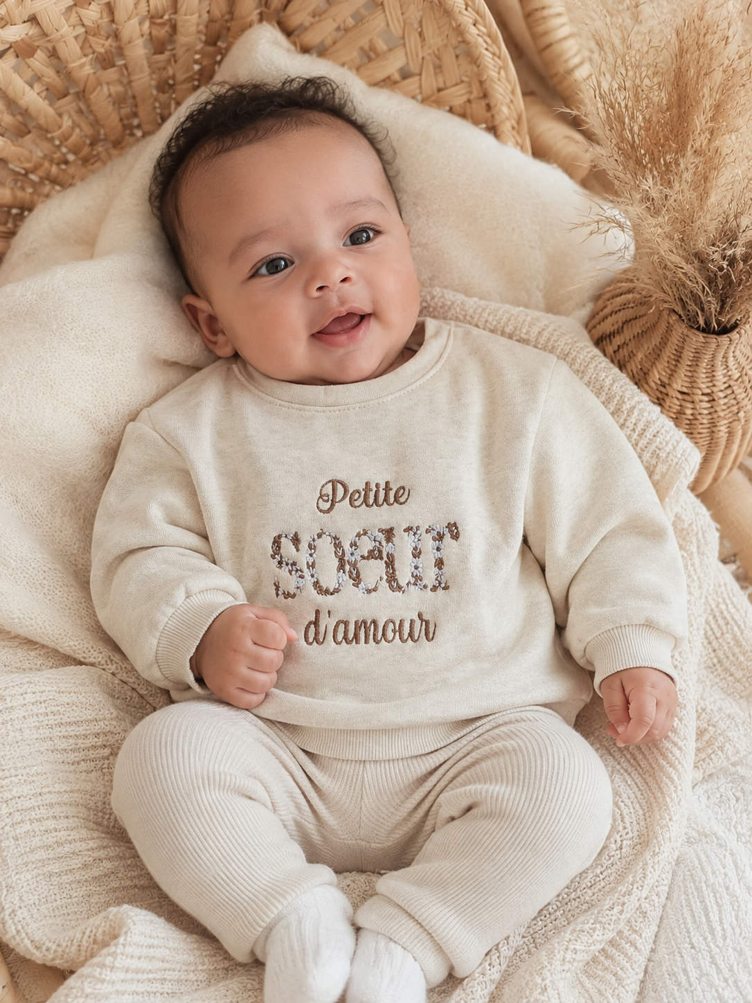 Pull bébé personnalisé - Bébé, Petite soeur, Petit frère
