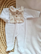 Dors bien velours blanc safari tons beige