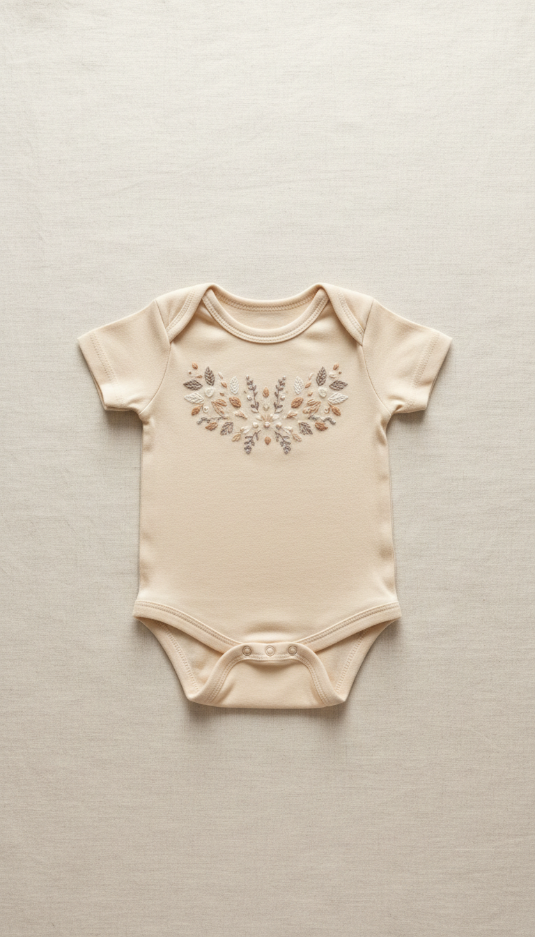 Body coton bio brodé personnalisé