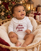 Body bébé brodé « Mon premier Noël » – 0/3 mois