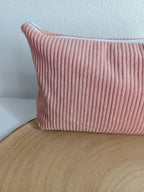 Trousse en velours terracotta- personnalisable -