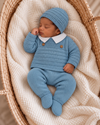 Ensemble naissance en maille personnalisé - Petit prince