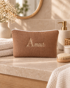 Trousse personnalisée bébé en gaze de coton
