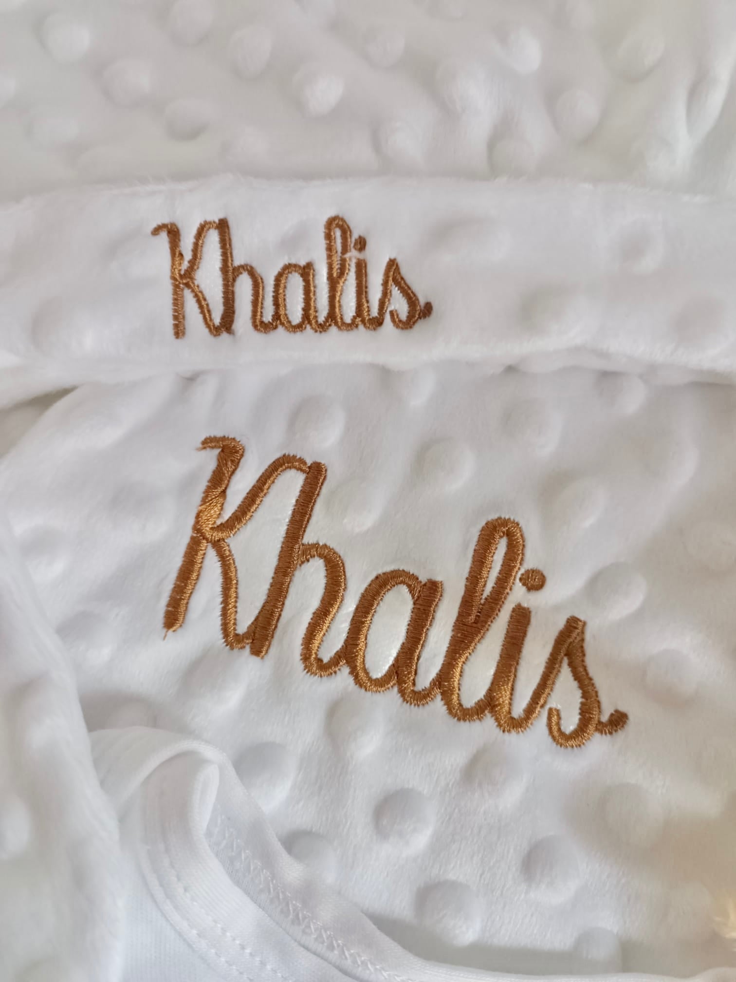 Dors bien minky blanc, 5 pièces