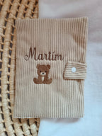 Protège carnet de santé personnalisé bébé - Collection Velours