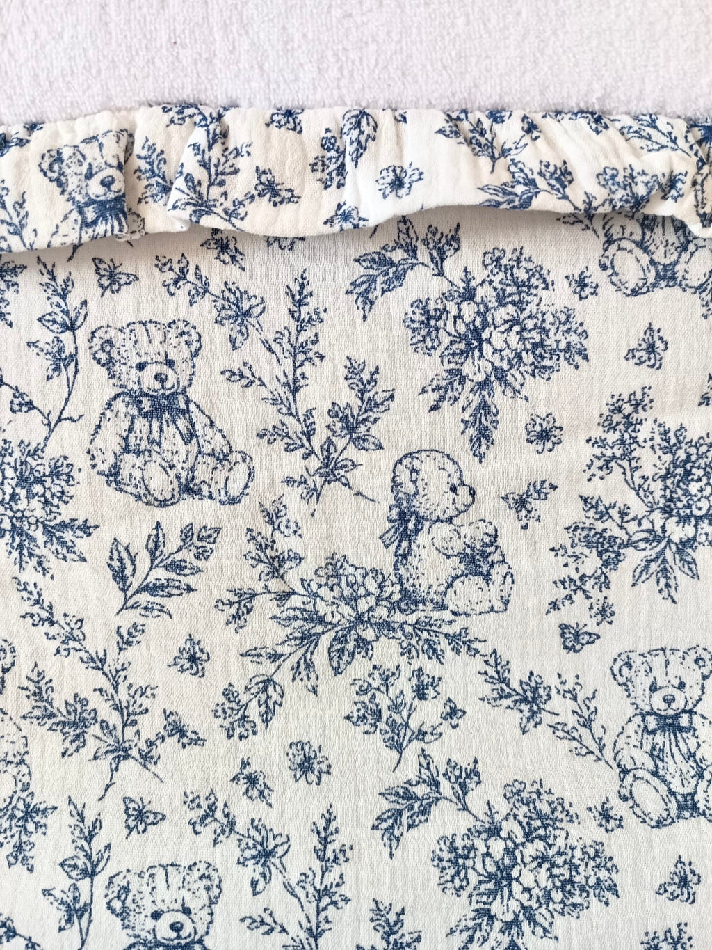 Nid d'ange bébé personnalisé en gaze de coton - Rêve d'Ourson
