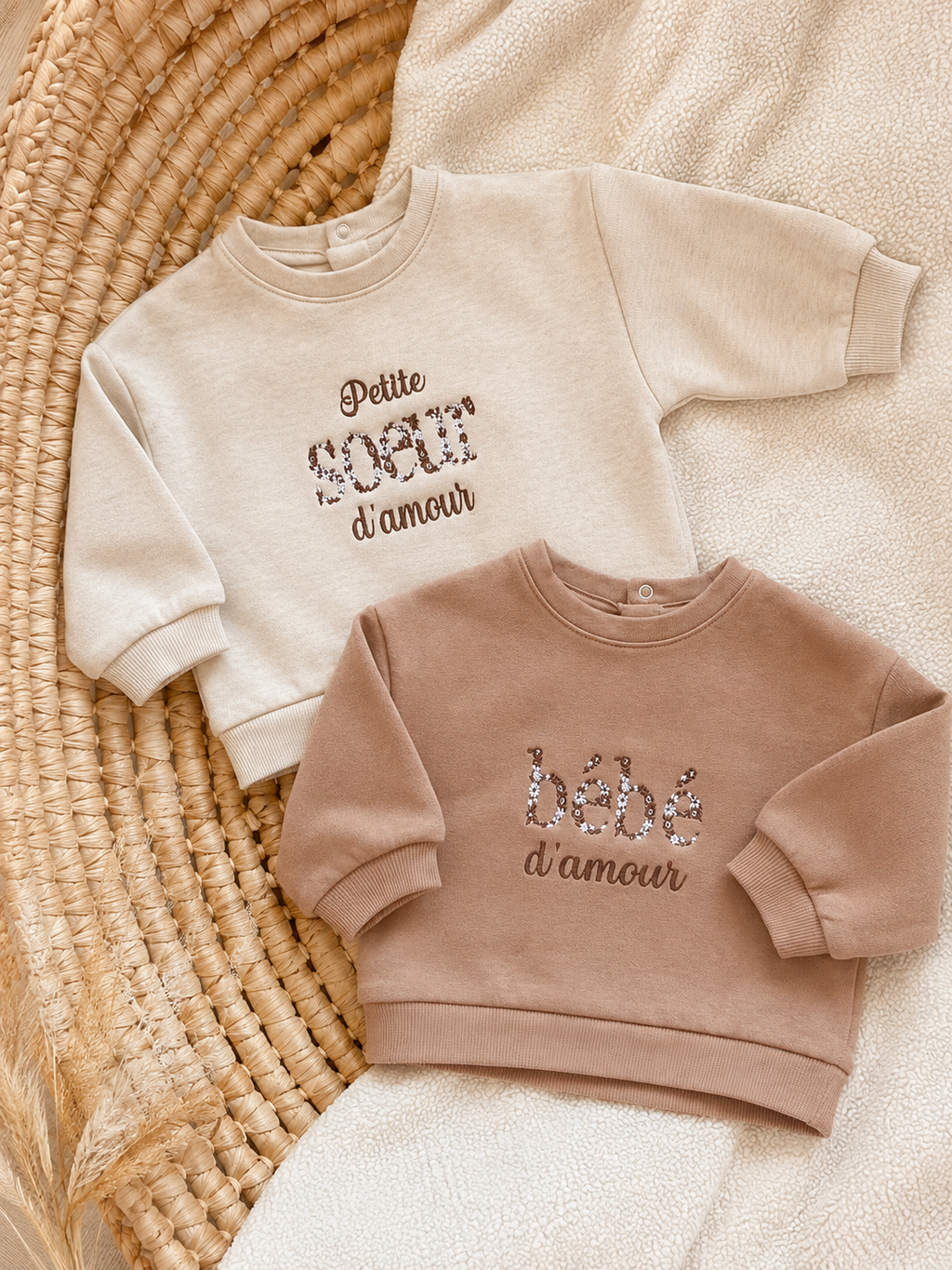Pull bébé personnalisé - Bébé, Petite soeur, Petit frère