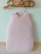 Gigoteuse molletonnée en gaze de coton rose