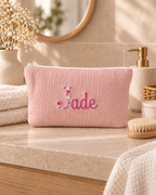 Trousse personnalisée bébé en gaze de coton