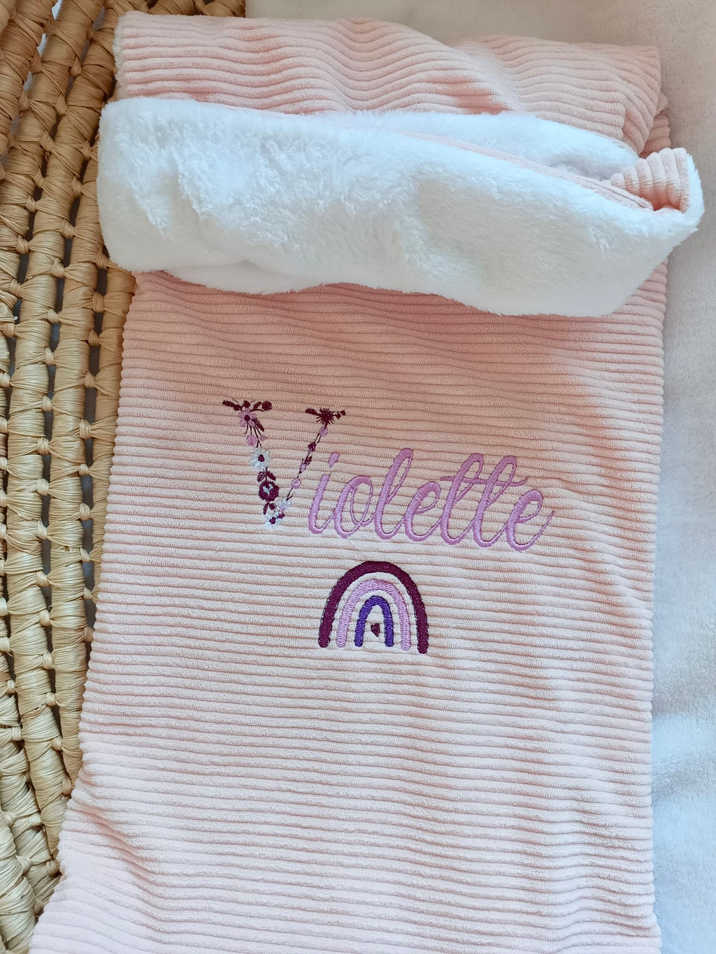 Couverture personnalisée velours