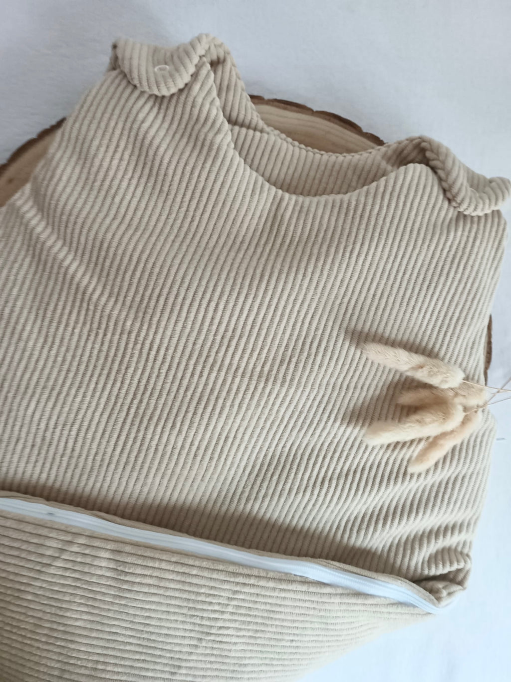 Gigoteuse molletonnée en velours beige