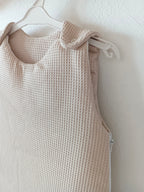 Gigoteuse molletonnée nid d’abeille beige