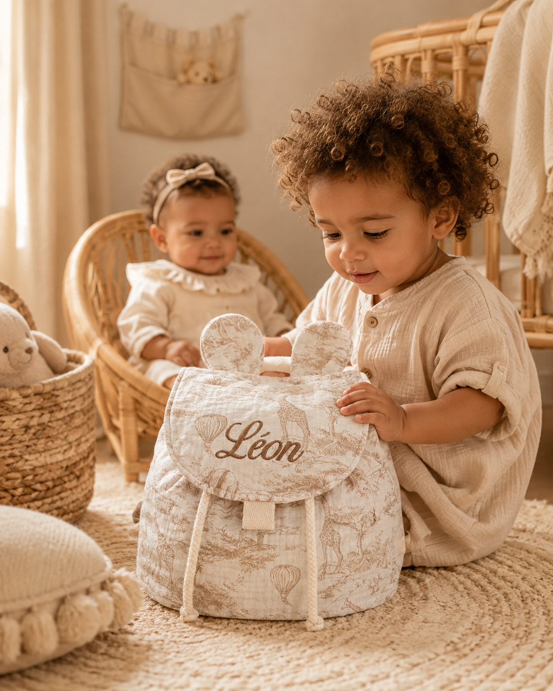 Sac à dos personnalisé enfant – Collection Safari