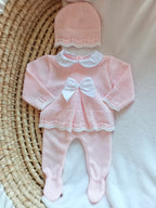 Ensemble naissance en maille personnalisé - Tendresse