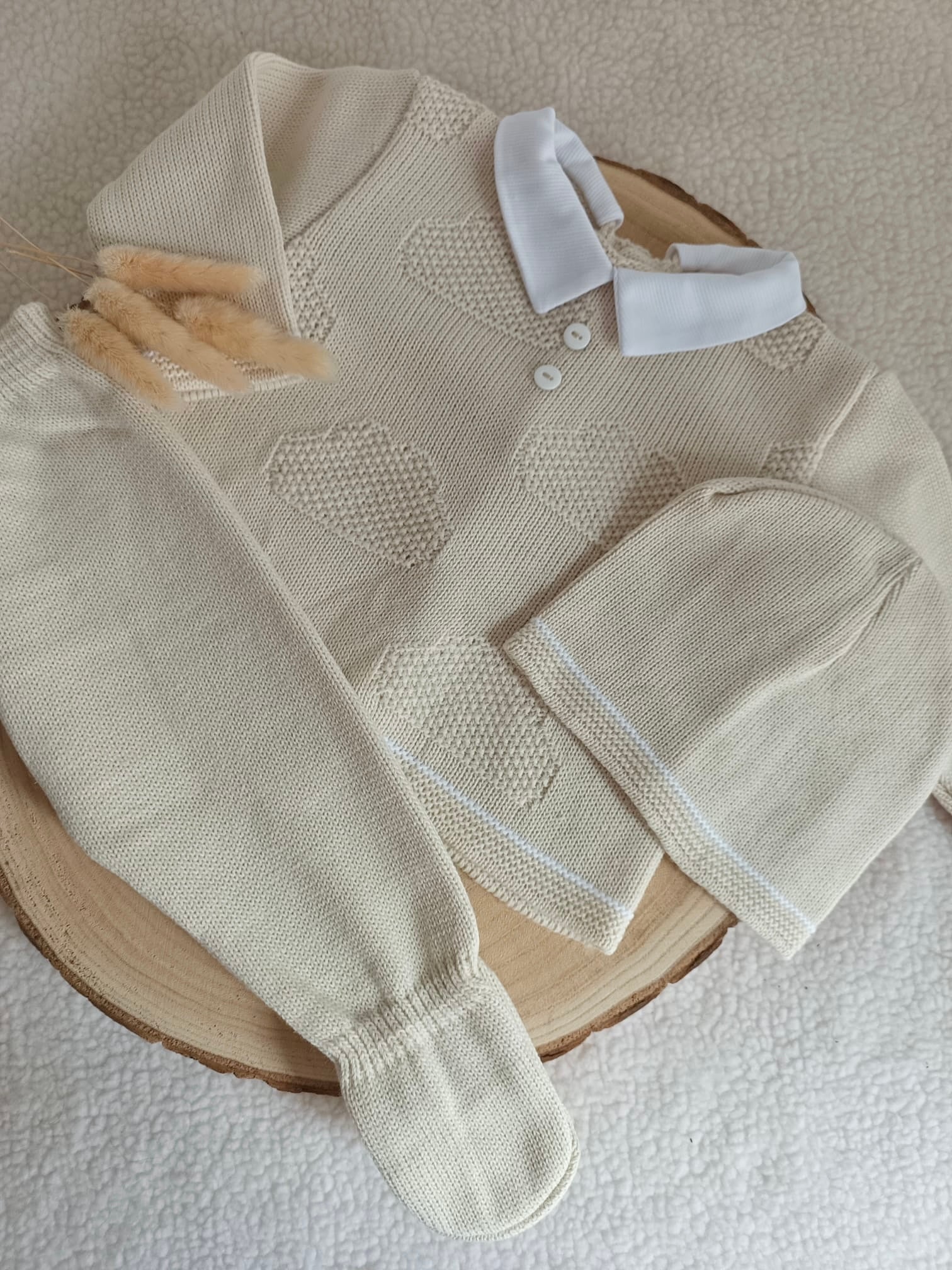 Ensemble complet beige nuage - plusieurs tailles - personnalisable -